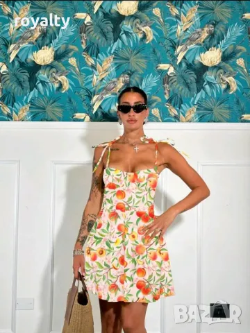 Дамска лятна рокля с праскови