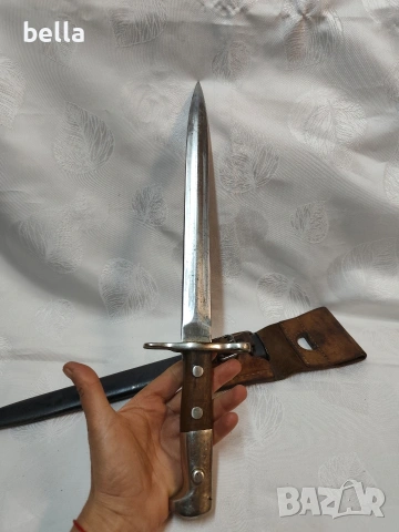 Автентичен швейцарски щик модел 1918 г.Elsener Schwyz , снимка 4 - Антикварни и старинни предмети - 54112639