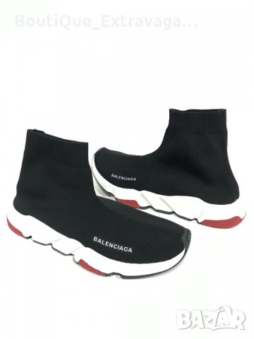 Мъжки обувки Balenciaga /Speed Black/White/Red !!!, снимка 4 - Спортни обувки - 32194706