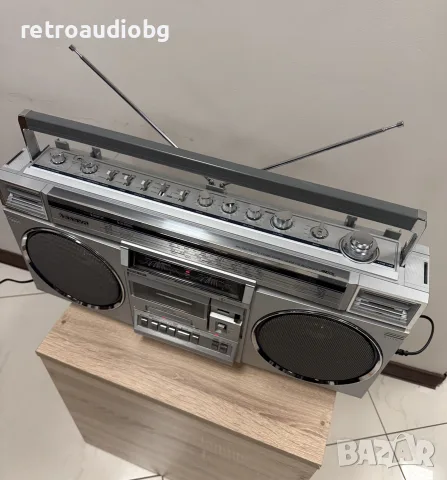 🔈Ретро колекционерски радиокасетофон Sanyo M-X720K Boombox - перфектен🔈, снимка 4 - Радиокасетофони, транзистори - 56057623