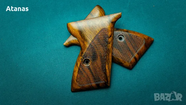 Чирени за Маузер/Mauser HSC - Орехов корен - ръчноизработени, снимка 4 - Оборудване и аксесоари за оръжия - 56130716