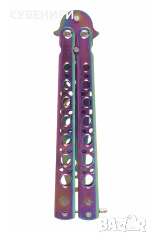 Тренировъчен джобен нож тип пеперуда , снимка 3 - Ножове - 49298226