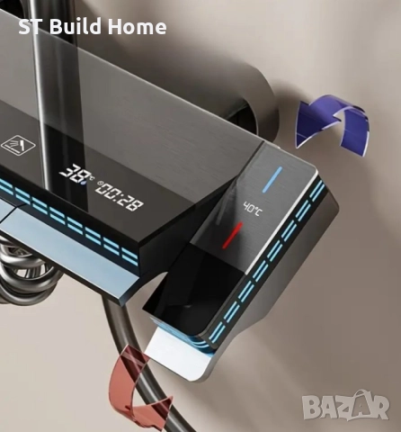 Луксозен Дигитален Душ с Контрол на Температурата и Регулируемо Налягане, снимка 3 - Душове - 51725213