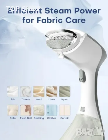 Уред за пара QEXREED, 1300 W с голям резервоар от 260 мл, гладене и изпаряване, 2 настройки за пара, снимка 5 - Други стоки за дома - 49552044