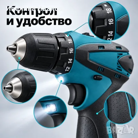 Акумулаторен винтоверт 10,8 V с 2 батерии. , снимка 5 - Винтоверти - 56314668