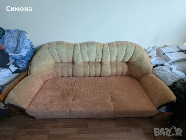 разтегателен диван за дневна, използван, снимка 4 - Дивани и мека мебел - 52561548