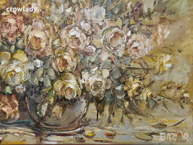 Юрий Ковачев Пролетно настроение Голям красив натюрморт, снимка 5 - Картини - 50780002