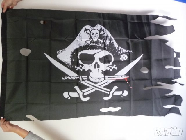 Пиратско знаме флаг шапка кораб корсар пирати прокъсано саби в Други игри в  гр. Радомир - ID39215658 — Bazar.bg