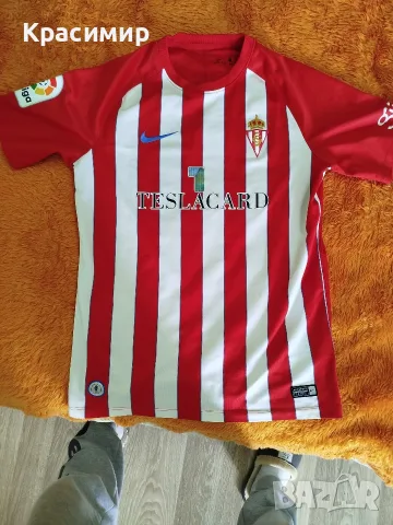 Мачова футболна фланелка Nike Sporting Gijon 17/18 №15 (Match Worn)