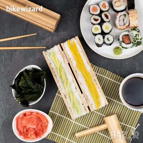 Toys4Boys Комплект за приготвяне на суши  от бамбук НОВО, снимка 5 - Други - 50001816