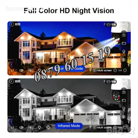 Соларна безжична WIFI камера 5G 5MP с микрофон + SIM карта, снимка 5 - IP камери - 49693430