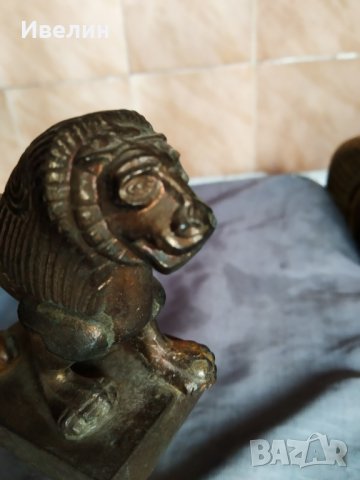 бронзова статуетка-лъв, снимка 7 - Антикварни и старинни предмети - 30373673