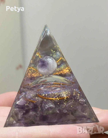 Подаръче Oргонитни пирамиди с естествени камъни, снимка 9 - Декорация за дома - 53215027