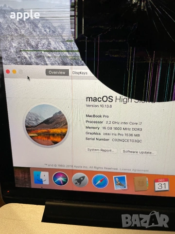 13"/15" Macbook Pro A1398/A1502 2014-2015 - На части, снимка 4 - Лаптопи за работа - 53035587