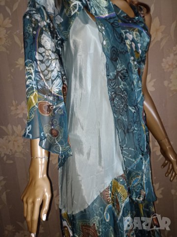 Patricia Suzzi- M,L- 100%Естествена коприна -италианска рокля  + туника  , снимка 2 - Рокли - 40759554