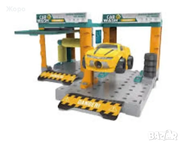 Конструктор детска сглобяема автомивка с състезателна кола КН0305, снимка 5 - Конструктори - 47966416