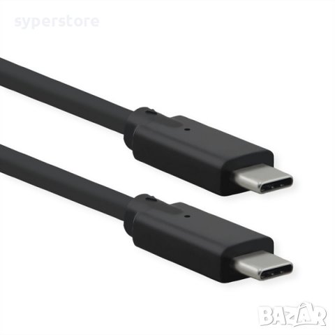 Кабел USB3.2 C-C, M/M,1.5m,20G/s,Roline 11.02.9072 SS301200 Мъжко-Мъжко