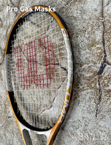 Професионална Тенис Ракета Tennis Racquet Wilson Blade Comp Graphite Titanium System New Grip 3, снимка 3 - Тенис - 49392616