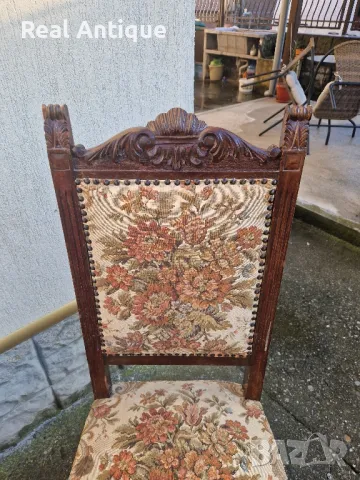 Чифт страхотни антикварни френски барокови столове , снимка 6 - Антикварни и старинни предмети - 48705586