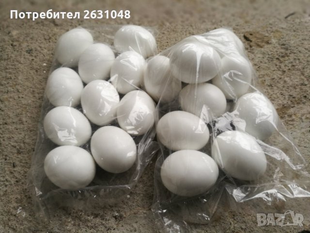  Изкуствени пластмасови яйца за кокошки  тежки , снимка 1 - За птици - 35279530