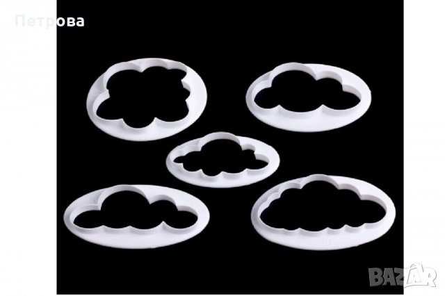 Резци за сладки – „Облачета”, снимка 3 - Форми - 29543003