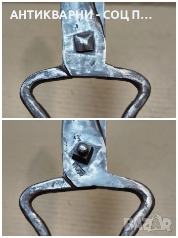 Стара Кована Ножица. / НОМЕР 1759., снимка 8 - Антикварни и старинни предмети - 53991356
