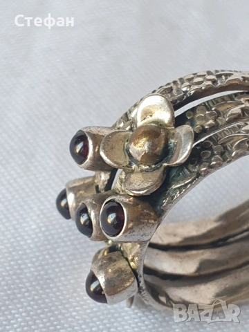 Сребърен пръстен, снимка 6 - Пръстени - 54266328