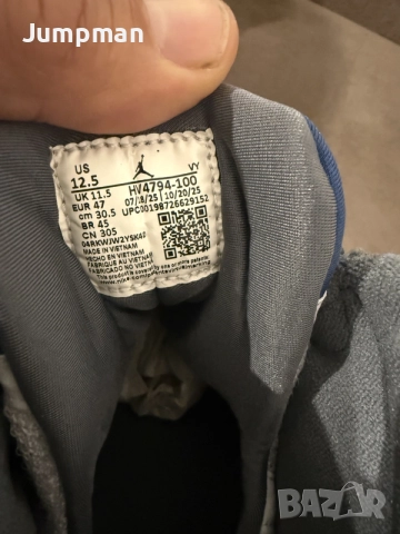 jordan 9 retro flint grey, снимка 11 - Маратонки - 56547169