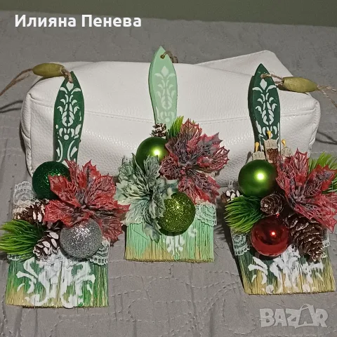 Забавна коледна четка, снимка 2 - Декорация за дома - 56120999