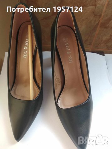 Дамски черни обувки, снимка 1 - Дамски елегантни обувки - 42516788