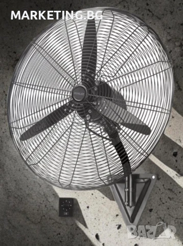 Вентилатор стенен 26''/30" Muhler, 160W, индустриален