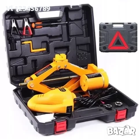 Електрически автомобилен крик 3 тона с гайковерт – 12V