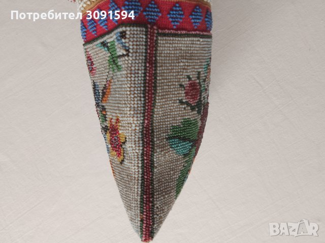 Стара дамски чанта от мъниста ръчно изработена , снимка 6 - Други ценни предмети - 40812366