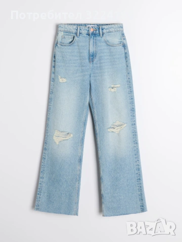 НОВИ! Дънки с етикет висока талия, ХС размер, снимка 2 - Дънки - 53055256