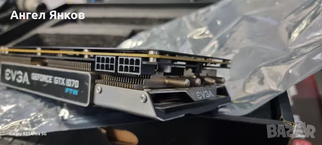 Видео карта EVGA GEFORCE GTX 1070 FTW 8 gb ram, снимка 4 - Видеокарти - 49434174