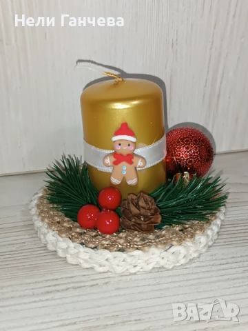 Ръчно изработена коледна декорация, снимка 6 - Други - 52829806