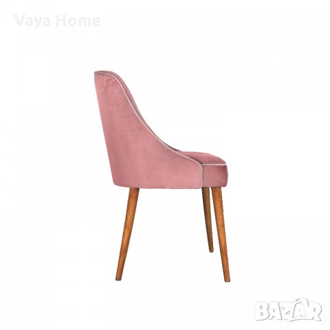 Трапезен стол, Zahri, Розов, снимка 2 - Столове - 39337390