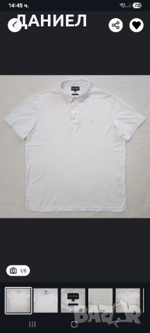 Оригинална Мъжка тениска Emporio Armani размер Xl, снимка 3 - Тениски - 51511130