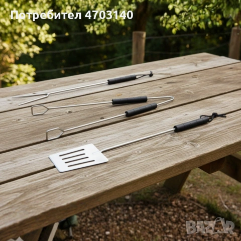 Градинско барбекю на колела, емайлирана стомана, 4 степени + Подарък 3 прибора, снимка 3 - Барбекюта - 53329688