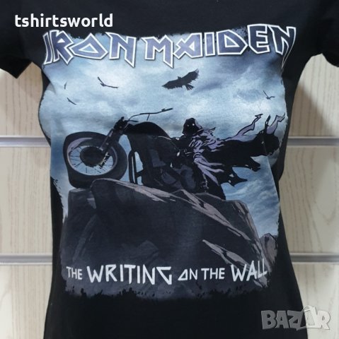 Нова дамска тениска на музикалната група Iron Maiden – The Writing On The Wall, снимка 2 - Тениски - 36598848