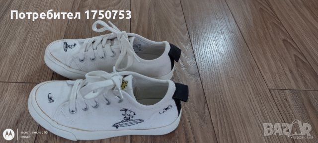 Гуменки Zara kids с кучето Снупи, снимка 4 - Детски гуменки - 42854613