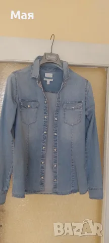 Дамска дънкова риза Esprit, снимка 9 - Ризи - 56348049
