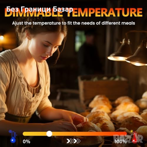 Нова 250W крушка за Топла Храна E27 - Регулируема, Безопасна, Мощна, снимка 7 - Крушки - 44517960