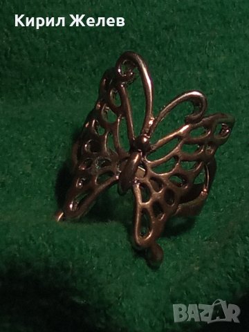 ФИГУРАЛЕН АЖУРЕН СРЕБЪРЕН АРТ ПРЪСТЕН - ПЕПЕРУДА ОКСИДИРАНО СРЕБРО 925 МАЙСТОРСКА ИЗРАБОТКА 28818, снимка 15 - Пръстени - 37252482