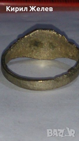 Стар пръстен уникат сачан с БУКВА Х Ръчна ИЗРАБОТКА - 67301, снимка 4 - Антикварни и старинни предмети - 29012227