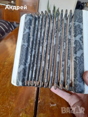 Стар детски окардеон Юбилейная, снимка 7 - Антикварни и старинни предмети - 48157724