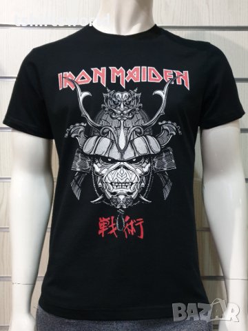 Нова мъжка тениска на музикалната група IRON MAIDEN - Senjutsu Samurai Eddie Graphic Navy, снимка 11 - Тениски - 37106867