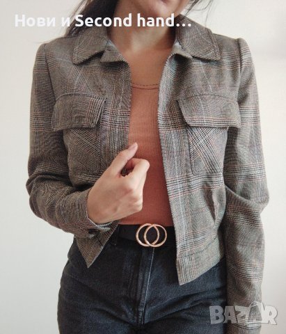 Късо сако без закопчаване, снимка 4 - Сака - 42569473