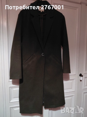 Тъмнозелено палто koton