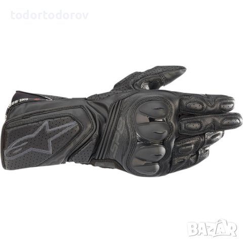 ПРОМОЦИЯ Кожени мото ръкавици за мотор ALPINESTARS SP-8 V3 AIR BLACK, снимка 1